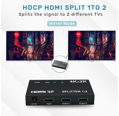 ARIZONE SPLITTER HDMI 1X2 4K*2K 3D