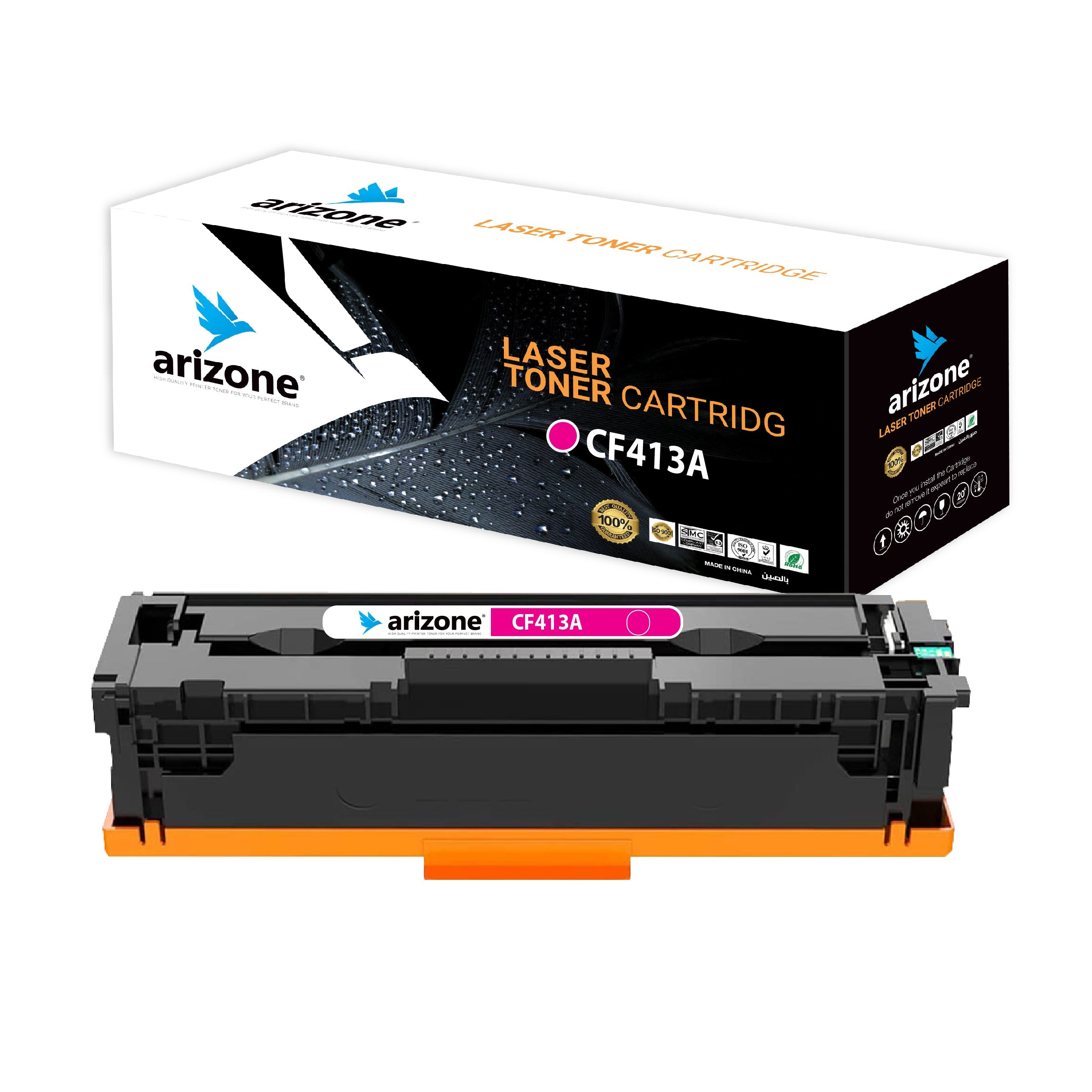 Arizone Toner Cartridge Replacement for HP 410A 413A/CRG046 M477FW for Color Laserjet Pro MFP M477fnw M477fdw M477fdn Pro M452nw M452dw M452dn Maganta