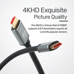 Arizone HDMI 4K 19+1 1.5M BOX BLK Cable 4K 1.5M High Speed 18Gbps 4K@60Hz Ultra HDR 3D 4K HDMI to HDMI Video Braided Cord Compatible with MacBook Pro Playstation PS5/4 Switch TV Xbox Projector Laptop PC