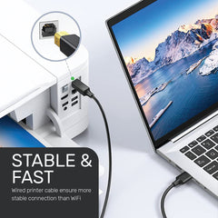 ARIZONE CABLE PRINTER USB 1.5M BLK