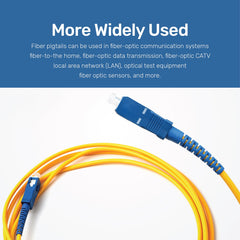 ARIZONE CABLE PATCH CORD OPTICAL SC/SC UPC 2M YLW SC to SC 1 Pcs Fiber Optic Cable Jumper Optical Patch Cord Simplex Single-Mode 9/125 SC-SC