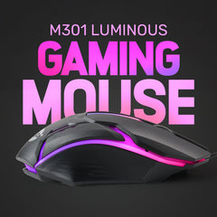 UP M301 Wired Gaming Mouse Wired Mouse Gamer Ergonomic Optical Mice For PC Laptop Games Quality Buttons USB Computer