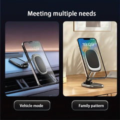 Arizone® Magnetic Car Cell Phone Holder,Foldable and 360° Rotation, 8 Strong Magnets, Suitable for All Phones