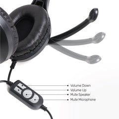 UP Gaming Headset for PS4, PS5, PC, Switch, Q6 2.4GHz USB Gaming Headphones with Microphone, Over Ear Headphones for Laptop/Tablet, Low Latency