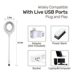 Arizone® USB Voice Control Night Light,Smart Voice Controll LED Lamp, Bathroom, Hallway, Nursery, Kitchen, Car,Camping Tent, working |No APP Needed| Plug and use.