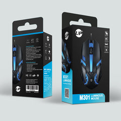 UP M301 Wired Gaming Mouse Wired Mouse Gamer Ergonomic Optical Mice For PC Laptop Games Quality Buttons USB Computer