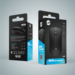 UP Optical Mouse MS116 Wired Mouse, USB Wired Computer Mouse with Ergonomic Design, Mouse for Laptop, PC, Desktop, Mac, Chromebook, Matebook - Black