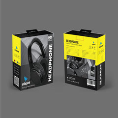 Arizone Wireless Headphone & Headset - Dual Function - Built in Reverb Technology - Black Color - Noise Cancellation - Light Weight - Multi-Device Connectivity
