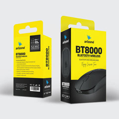 Arizone® Mouse BT8000 Computer Mouse for Laptop, PC, Chromebook, Notebook, Silent Click, Wireless Connection Mouse