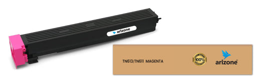 Arizone TONER CARTRIDGE TN613/TN611 Magenta Suitable for Konica Minolta bizhub C452 C552 C652