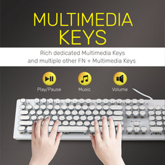 ARIZONE© MK 20 Mechanical Keyboard 104 Keys Green Axis Backlit Office E-sports Game Keyboard Wired USB Desktop Computer Notebook Universal