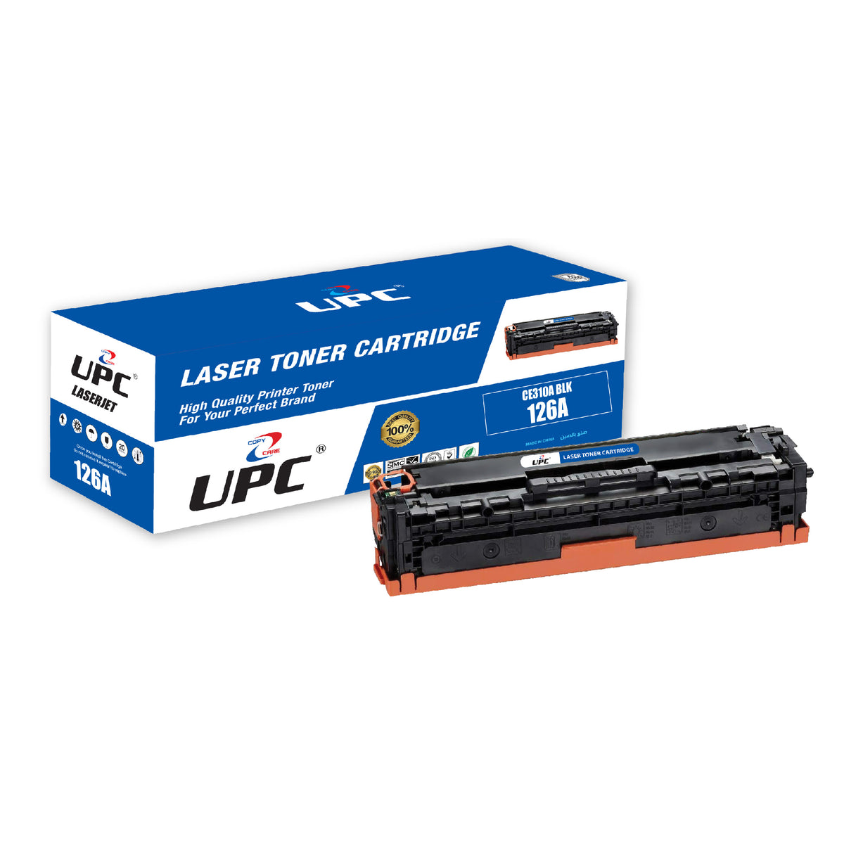 UPC Toner Cartridges CE310A 126A for for HP Color Laserjet CP1021 CP1022 CP1023 CP1025 CP1025nw CP1026nw CP1027nw CP1028nw Pro CP1020 CP1021 CP1022 CP1023 CP1025 Black