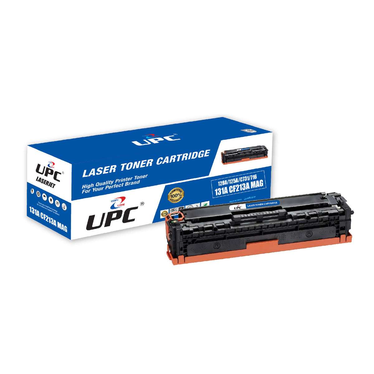 UPC Toner Cartridge Replacement for HP 131A CF210A CF211A CF212A CF213A -for HP Laserjet Pro 200 Color M251nw M251n M276nw M276n Printer Yellow