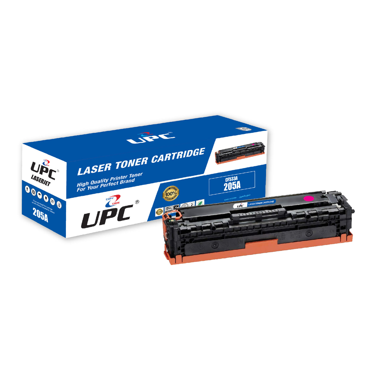 UPC Toner Cartridge Replacement for HP 205A CF530A CF531A CF532A CF533A Work for HP Color LaserJet Pro M154 M154A M154NW MFP M180N M180FW M180NW M181 M181FW Magenta Page Yield: 900 pages