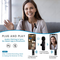 Arizone® Wireless Karaoke Microphone with Multiple Sound Effects Suitable for All Smartphones and PCs, Microphone for Singing, Party, Kids, Birthday, Family Gatherings