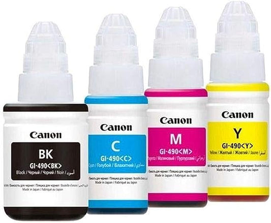 canon ink 4 color 490 for printer canon g1400-2400-3400