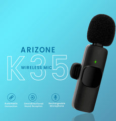 Arizone® Wireless Karaoke Microphone with Multiple Sound Effects Suitable for All Smartphones and PCs, Microphone for Singing, Party, Kids, Birthday, Family Gatherings