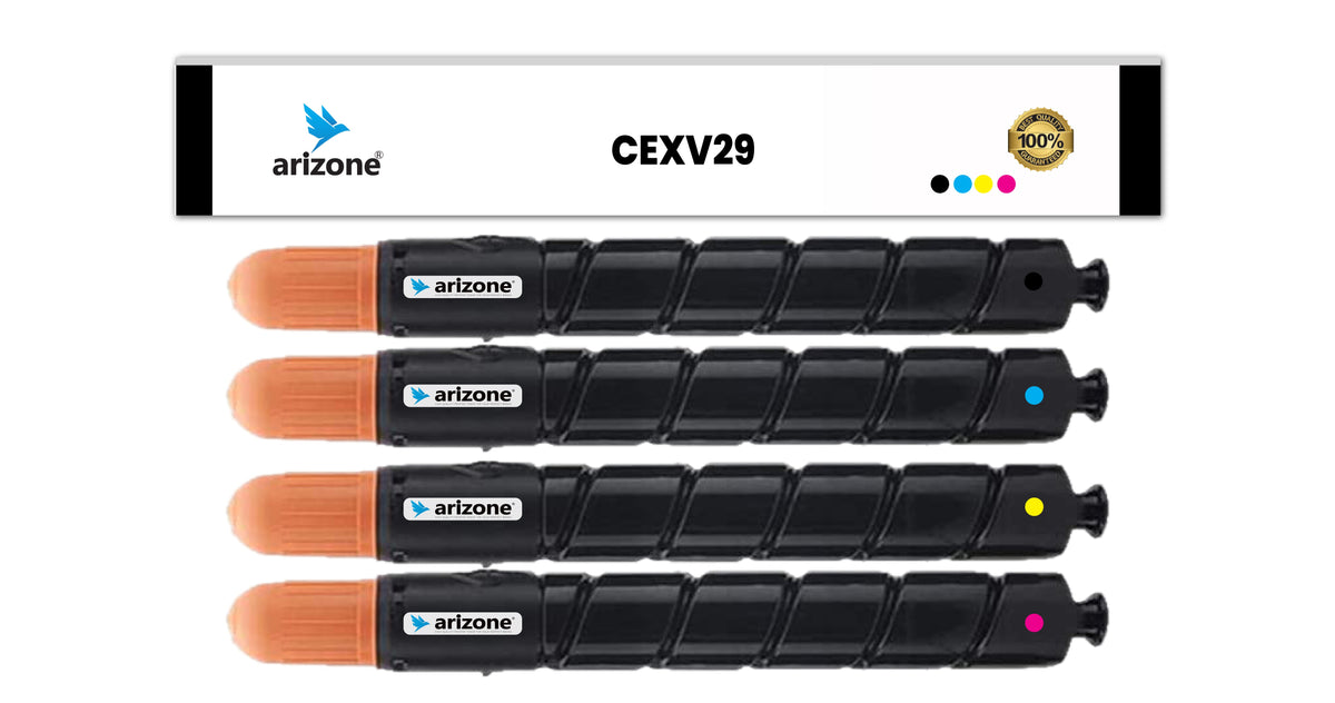 Arizone Toner Cartridge 4 Pack - CEXV29 4x Set is Suitable for  Canon IR Advance C 5030 C5030i C5035 C5035i C5235 C5235A C5235i C5235 Series C5240 C5240A C5240i C5240 Series