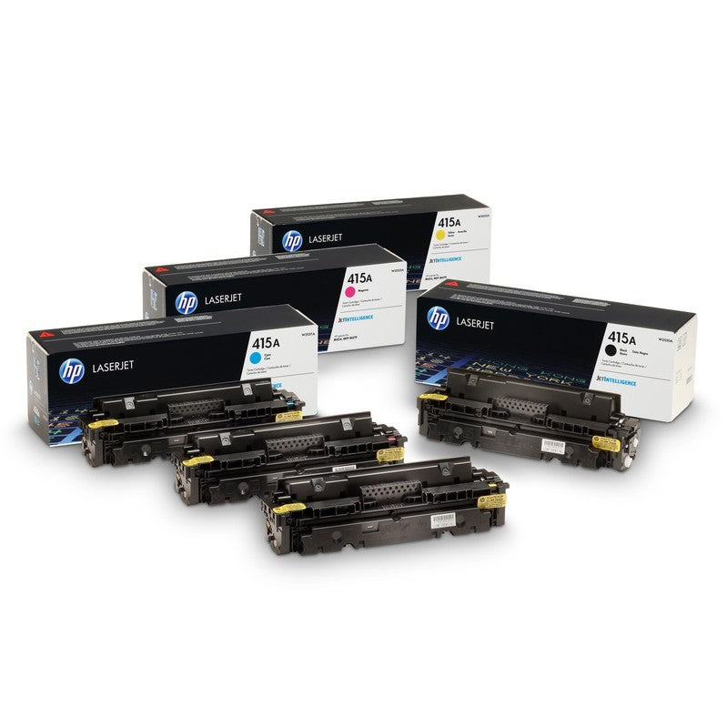 4 Pack Hp 415A Black Original Laser Jet Toner Cartridge