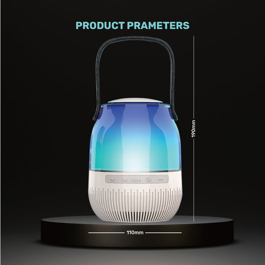Arizone® LED Bluetooth Speaker Long Battery Life 360 Surround Sound and Colorful LED Light for Home and Outdoor