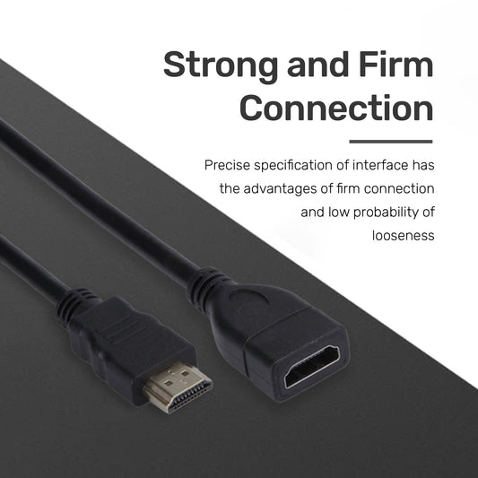 ARIZONE HDMI Extension Cable M/F 30CM BLK