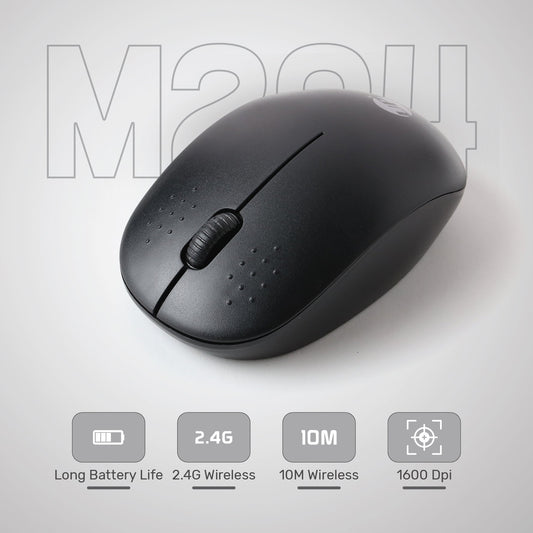 UP M204 Wireless 2.4 GHZ Mouse USB Optical Scroll for PC Laptop Rechargeable Mouse