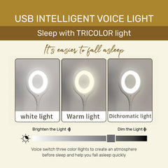 Arizone® USB Voice Control Night Light,Smart Voice Controll LED Lamp, Bathroom, Hallway, Nursery, Kitchen, Car,Camping Tent, working |No APP Needed| Plug and use.