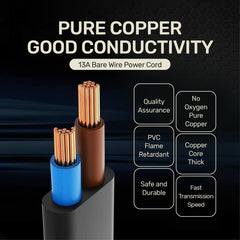 ARIZONE CABLE POWER PRINTER 1.8M Power Cable Cord for HP Envy/OfficeJet, Canon Pixma/Maxify, E pson, Brother