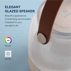 Arizone® LED Bluetooth Speaker Long Battery Life 360 Surround Sound and Colorful LED Light for Home and Outdoor