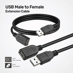UP CABLE EXTENSION USB 1.5M BLK
