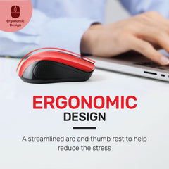 UP M15Wireless Optical Mouse, USB Computer Mouse for Laptop, PC