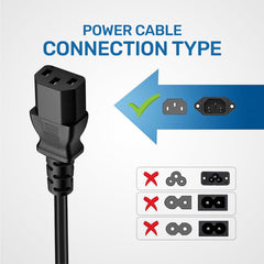 ARIZONE CABLE POWER DESKTOP 1.8M Reliable Pure Copper Wire for Computers, TVs, Monitors, and More