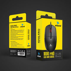 Arizone® USB 1000PRO Wired Mouse Ergonomic Office Mouse Optical Tracking
