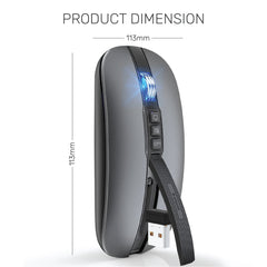 Arizone® Wireless Mouse S09 Bluetooth 2.4G USB Adapter Ultrafast Scrolling Tablet Mouse