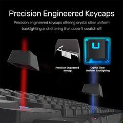 Arizone® MK30 Carbon Mechanical Backlit Game Keyboard Mechanical  Keyboard Arabic / English 104 Keys