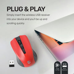 UP M15Wireless Optical Mouse, USB Computer Mouse for Laptop, PC