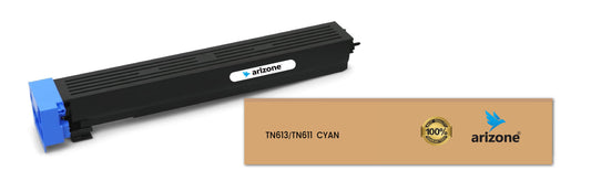 Arizone TONER CARTRIDGE TN613/TN611 Cyan Suitable for Konica Minolta bizhub C452 C552 C652