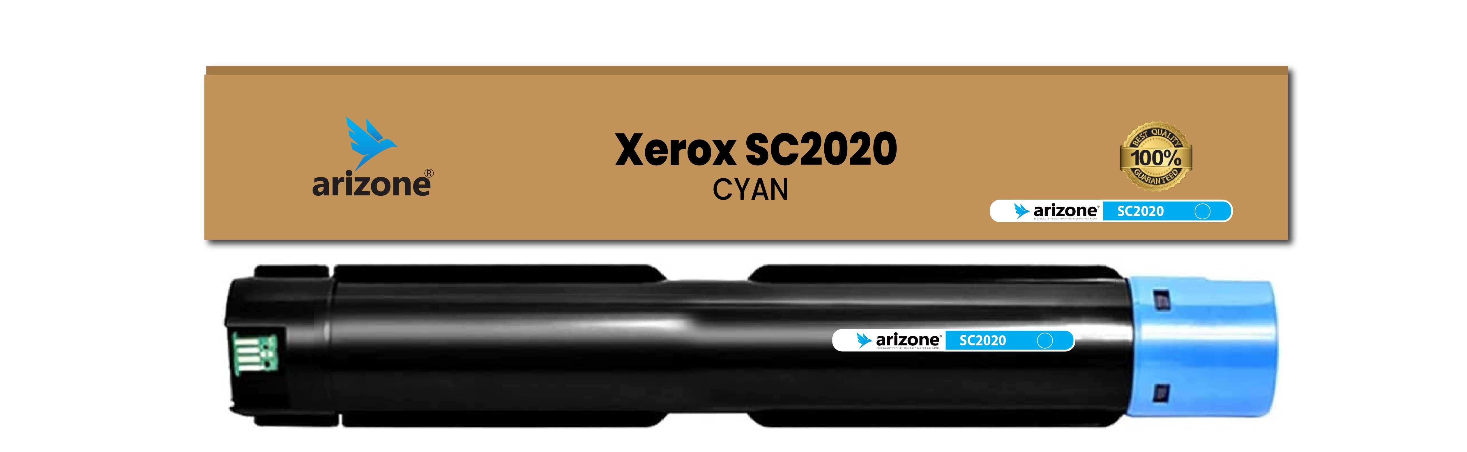 Arizone Toner Cartridges Replacement for Xerox SC2020 CT202242 CT202243 CT202244 CT202245 for Use with Xerox Docucentre SC2020CPS SC2020DA Printer, Cyan